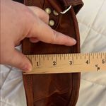 Komal's Passion Leather Brown Leather Buckle Front Crossbody Bag Photo 12