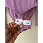 Peach Love California  Purple Long Sleeve Bodysuit Size Small Photo 7