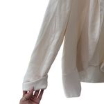 Aritzia Wilfred Women’s Size M Oversized Slouchy Blazer Cream Crepette Old Money Photo 3