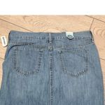 Old Navy Womens 10 Denim Jean Maxi Skirt Front Slit Classic Fit NEW NWT Photo 5