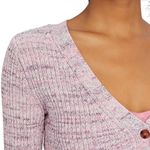 Intermix Kiera Marled Knit Cardigan in pink Size S Photo 6
