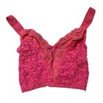 Maidenform Vintage 1980s  Hot Pink Laced Bralette Photo 0