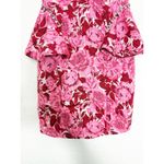 ZARA NWT  Rose Floral Jacquard Peplum Mini Dress Size Medium Rhinestone Strapless Photo 10