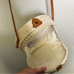 Basket Purse Crossbody Round‎ Bag Floral Detail Photo 7