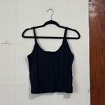 Madewell  Ribbed Sweater-Knit Anytime Cami‎ Top Black Size Medium Photo 1