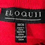 Eloquii  Red Knit Dress Womens 18/20 Santa Claus Christmas Holiday Party Evening Photo 1