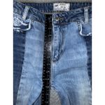 Free People  Jeans Women 26 High Rise Straight Leg Distressed Two‎ Tone Boho Photo 3