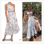 Peony Flannel Forever Wrap Skirt Swim Cover Up Size 12 Photo 2