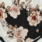 Pretty Matching Floral Swimsuit and Sarong Set Sz L Black Size L Photo 9