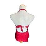 NWT Womens Vision For Innovation Red Halter Tummy Control Swimsuit Photo 1