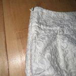 Loft Cream Textured Floral Mini Skirt Photo 3