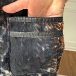 Vintage 70s Carnaby Faux Brindle Fur Longline Zip Vest M L Black Size M Photo 4