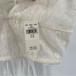 Aerie Bralette Size Medium Lace Embroidered Longline Bra Corset Cream Flower NWT Photo 4