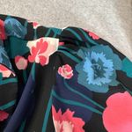 Kate Spade Shirt Dress Womens XS Black Polyester Whimsical Viney Floral Belt Photo 14