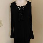 Fraiche by J Shift Lace Up Plunge V Photo 2