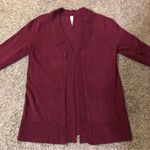 Zenana Outfitters  Cardigan Sweater Womens S Used Burgundy Photo 4