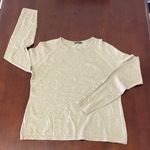 J. McLaughlin  Light Beige Sweater with Button Accents lightweight size large Photo 0