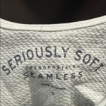 Aeropostale  Seriously Soft Seamless Textured White Crop Top Size Small Photo 1
