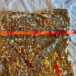 Fredrick's of Hollywood Gold & Silver Sequin Tube Top Medium NWT Glam Photo 7