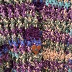 Vintage handmade oversize knit cardigan sweater cozy Purple Size L Photo 4