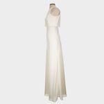 BHLDN  Jill Stuart Iva Crepe Maxi Dress Gown Ivory Size 2 Anthropologie Photo 8