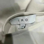 IRO  Haley Bell-Sleeve V-Back Top, Ecru white. Photo 4