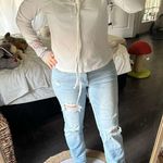 Goodnight Macaroon  Women’s Small Lace Up White Longsleeve New NWT Photo 0