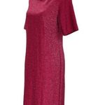 Karina Women Pink Shimmering Midi Cocktail Casual Evening Dress Sz 12 Photo 3