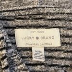Lucky Brand Striped Gray Hooded Sweater Photo 1