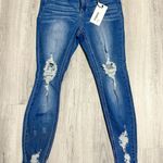 Cello Blue Distressed Denim Jeans Photo 9