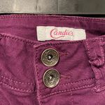 Candie's Size 0 Cotton Stretch Low Rise Bow Pockets Zip Up Skinny Chino Pants Photo 3