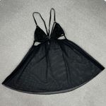 Victoria's Secret Victoria’s Secret Sheer Mesh Cage Babydoll Nightie Black Small Photo 9