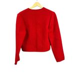 The Eagle's Eye Red 100% Wool Cropped Button Front Jacket Size 10 Vintage Photo 2