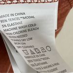 prAna Tank Top Foundation Scoop Neck Pocket Stretch Modal Striped Rust White Photo 8