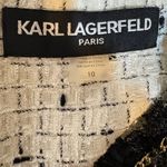 Karl Lagerfeld  Paris Tweed  Black and Cream Mini Dress Photo 2