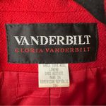 Gloria Vanderbilt  Jacket Blazer Womens 20W Red Double Breasted 100% Wool Classic Photo 1