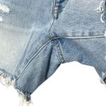 Madewell Relaxed Mid Length Denim Shorts Selton Wash Ripped High Rise Size 24 Photo 3