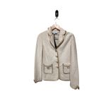 St. John Collection Tweed Satin Trim Button Up Pockets Jacket Blazer Size 6 Photo 2