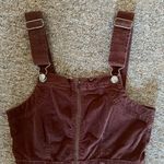 American Eagle Ribbed Overall Mini Dress (Size 6) -  - Picnic Perfect! Photo 1