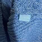 J. McLaughlin  Blue Amber Azzurro Sleeveless Sweater Stitch Knit Sweater XL $178 Photo 4