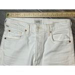 Citizens of Humanity  Florence Wide High Rise Straight Jeans White Raw Hem 26 COH Photo 7