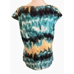 Jones Wear  Multi Color Sleeveless Twist Top Neckline Blouse Size Medium Photo 2