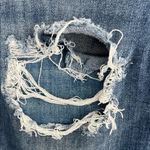 American Eagle Outfitters Blue Skinny Jeans with Distressed Details Photo 4