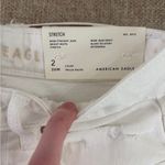 American Eagle White Distressed Mom Jeans Photo 4