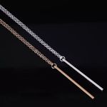 Classic Bar Pendant Long Necklace Photo 1