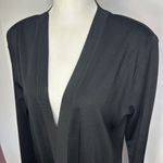 Misook Black Open Front Blazer Cardigan Minimalist Women's Small Photo 1