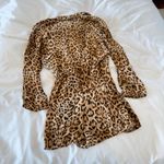 Zara Cheetah Print Wrap Style Romper Size XS Photo 4