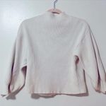 Line and Dot Chunky alder Mock Neck Ribbed Sweater Sz. S Photo 3