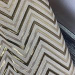 J.Crew  Tan & Brown Chevron Print Metallic Mini Skirt 0 Photo 3