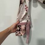 Beach Riot  Luna Pink Floral Crop Blouse Pajama Top M Photo 3